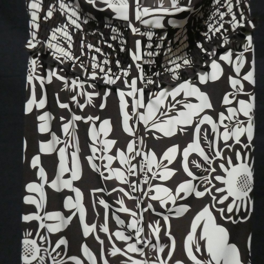 JESSICA | small | Made In Canada | Brown Floral Dress | Tie Back | NWOT - Picture 10 of 11